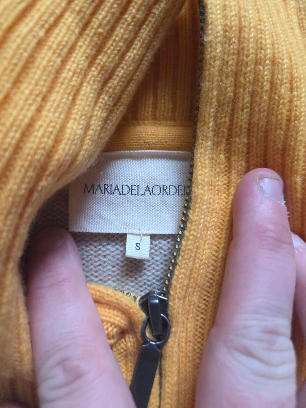 Maria de la Orden Leandra Colorblock Cashmere Sweater sz Small - Picture 2 of 4